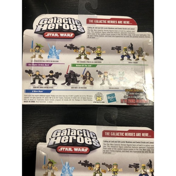 Lot Of 2 STAR WARS Galactic Heroes Barada Weequay Princess Leia Rebel Command - Picture 3 of 3